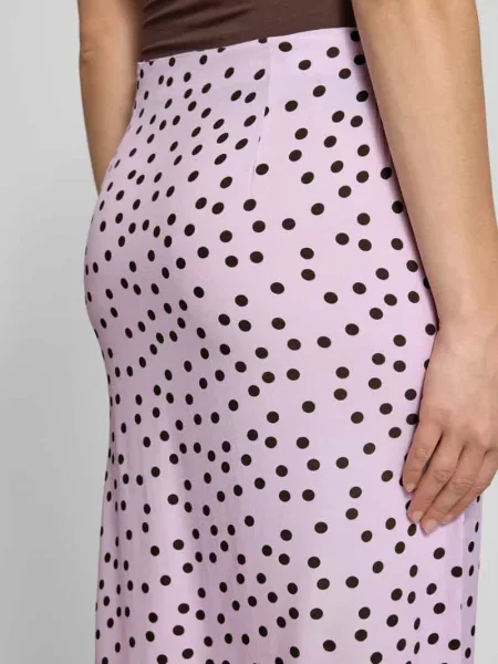 Spódnica midi we wzór na całej powierzchni model Fleur' Leger