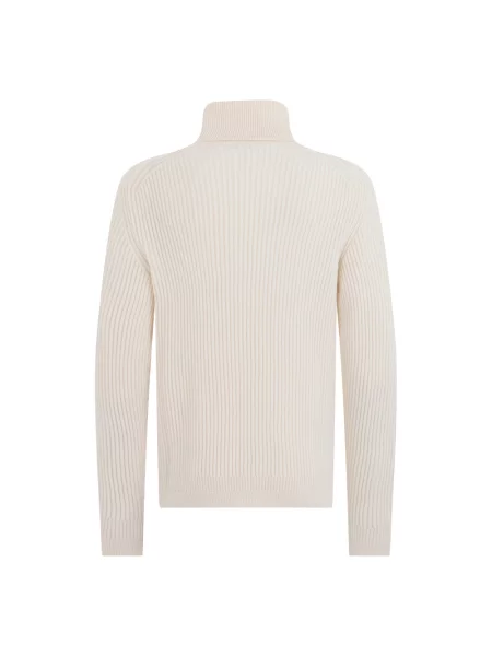 Sweter z golfem Slowear wełniany beżowy