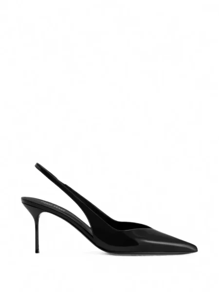 Pantofi cu toc Paris Texas slingback negru