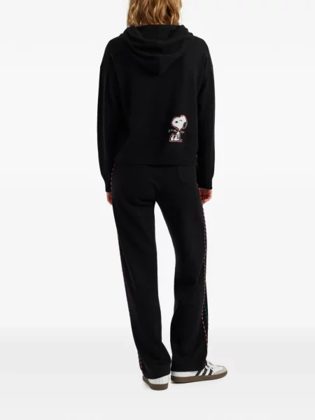 Πλεκτό hoodie Chinti & Parker μαύρο