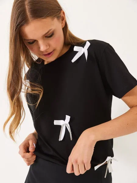 Bianco Lucci Tricou negru alb
