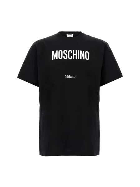Koszulka Moschino z dżerseju czarna