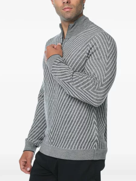 Vuneni džemper Emporio Armani siva