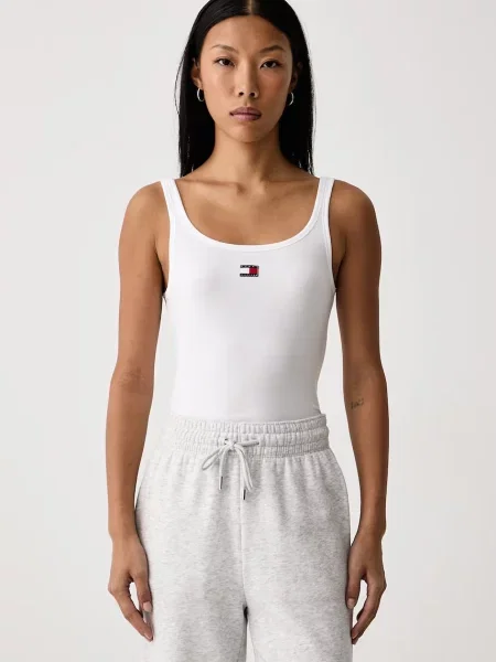 Tommy Hilfiger top pentru femei din cu pachet de 3 alb