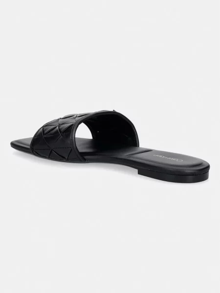 Klapki Calvin Klein bez obcasa czarne