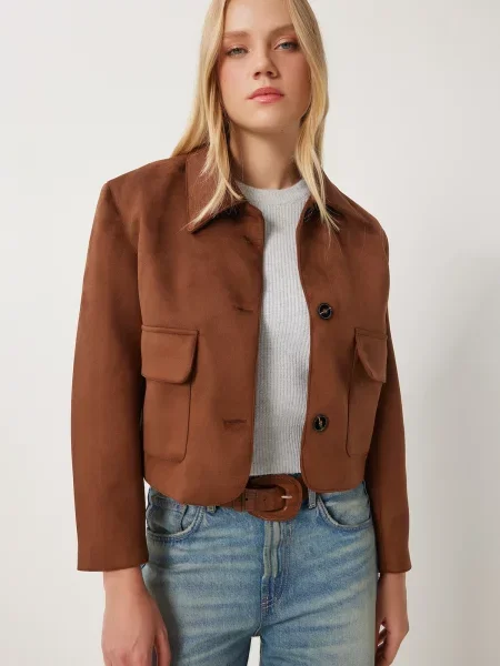 Happiness İstanbul Geacă de primăvară-toamnă maro