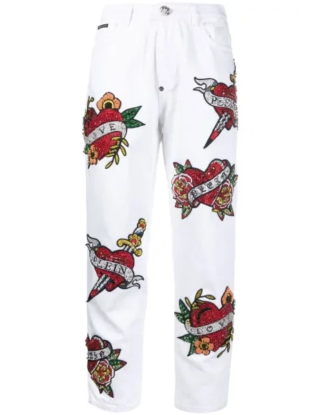 Blugi Philipp Plein alb