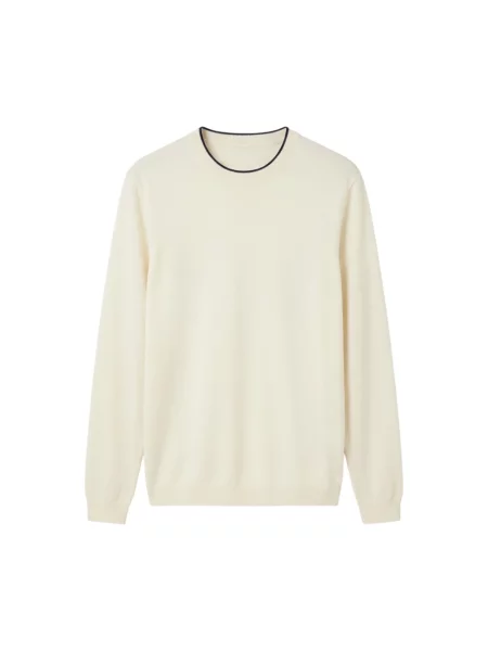 Sweter Emporio Armani wełniany biały