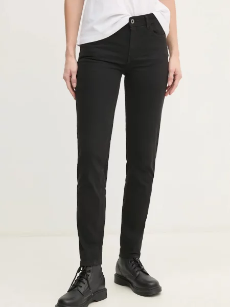 Pepe Jeans jeansi MID RISE SKINNY THELMA femei negru