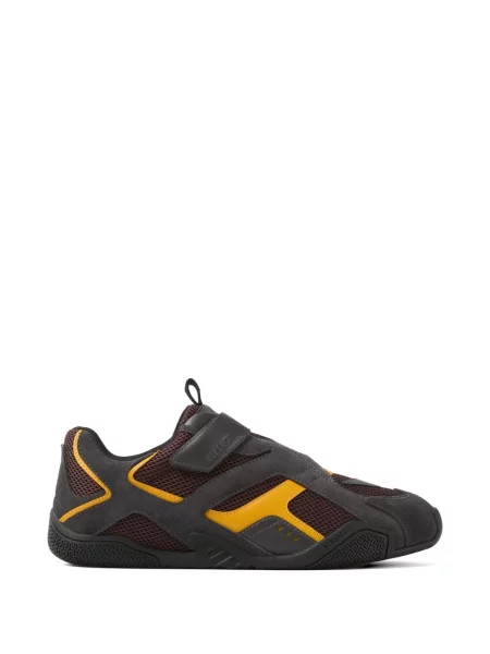 Sneakerși Versace cu bretele maro