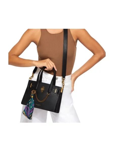 Kurt Geiger London kabelka typu shopper dámska kožená SLOANE čierna