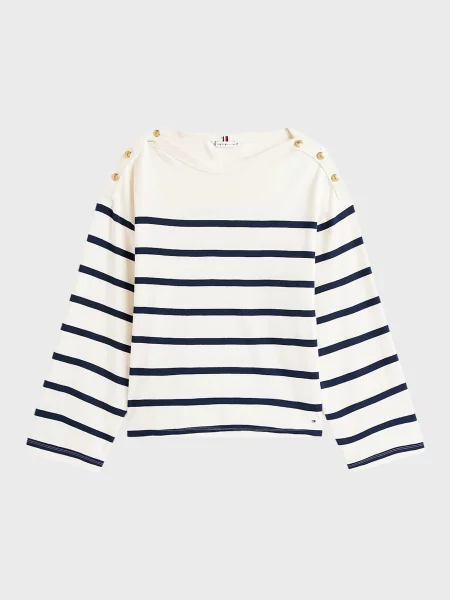 Смугастий светр Tommy Hilfiger білий