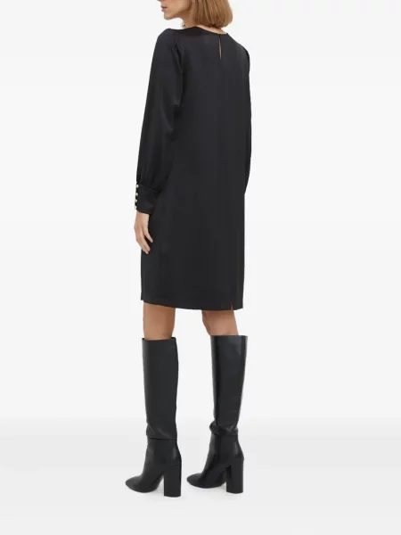 Rochie midi Nissa până la genunchi de costum negru