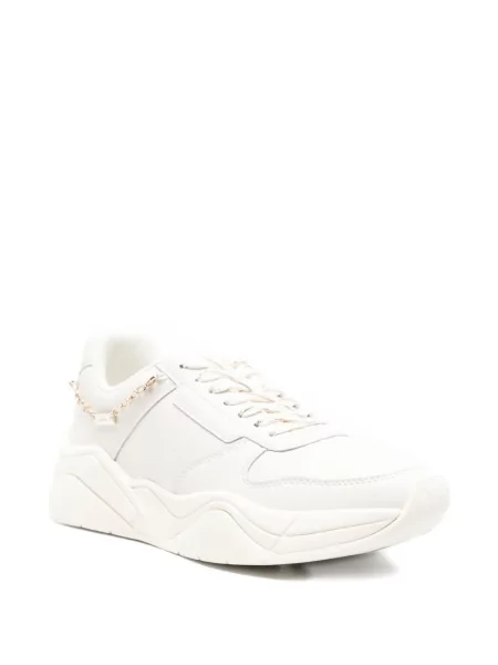 Sneakerși Armani Exchange din piele alb