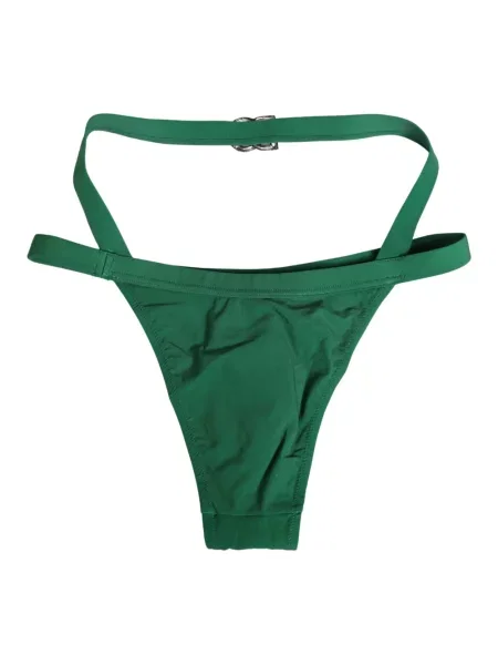 Majtki briefs Dolce And Gabbana skórzane zielone