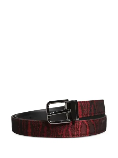 Cu centură curea Dolce & Gabbana cu cataramă din jacard roșu