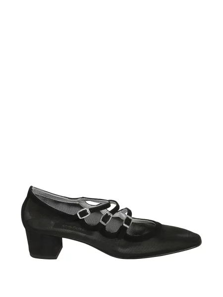 Pantofi cu toc Carel Paris cu bretele negru