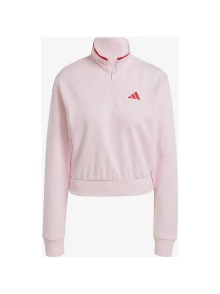 Bluza Adidas Essentials Color Pop French Terry Crop Half Zip Jasny XL różowy