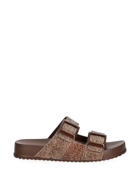 Παντοφλες Melissa με αγκράφα καφέ