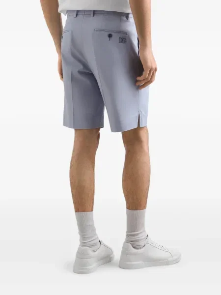 Pantaloni scurți Dolce & Gabbana plisate albastru