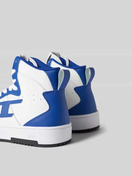 Sneakersy z wiązaniem Diesel granatowe