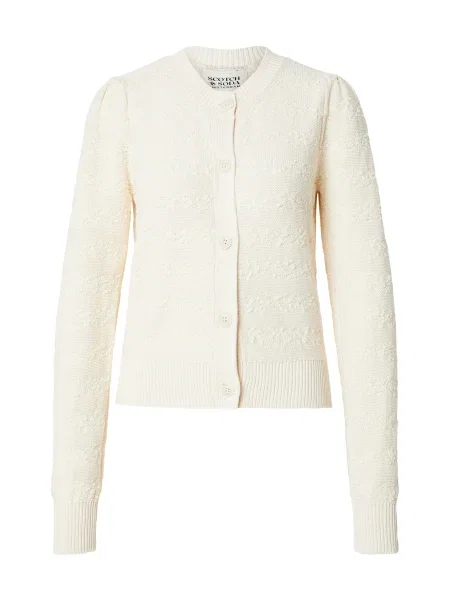 SCOTCH & SODA Geacă tricotată murdar alb
