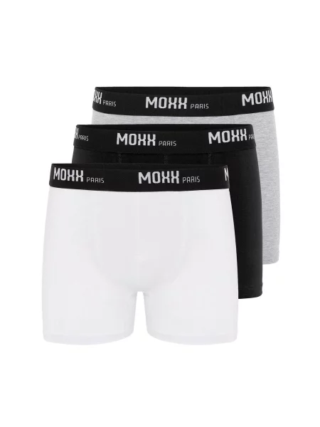 Moxx Paris Boxeri Kevin gri amestecat / negru alb