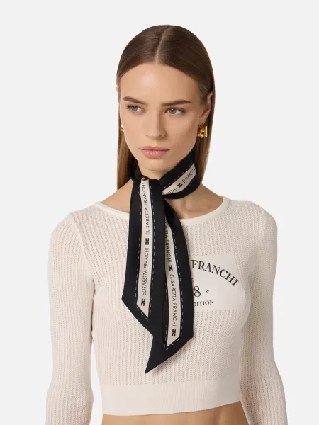 Платок Elisabetta Franchi черный