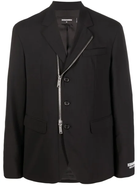 Jakna Dsquared2 s printom crna