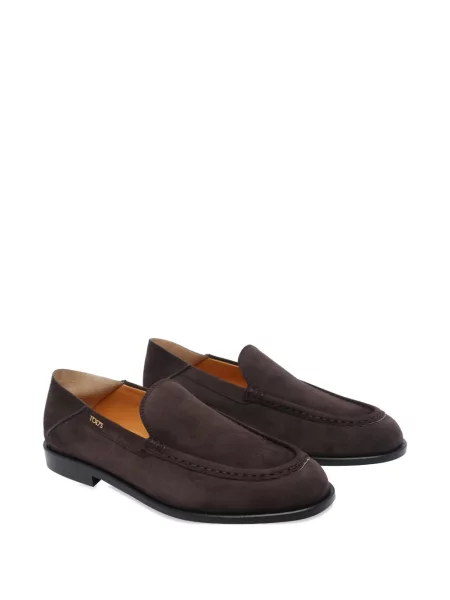 Pantofi loafer Tod's din piele de căprioară maro