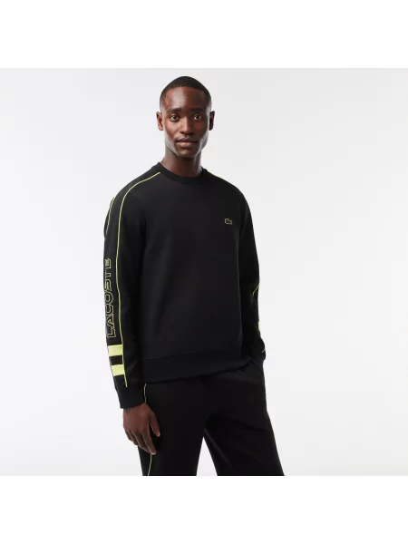Lacoste Bluza Dwustronna Z Haftem Lacoste czarna