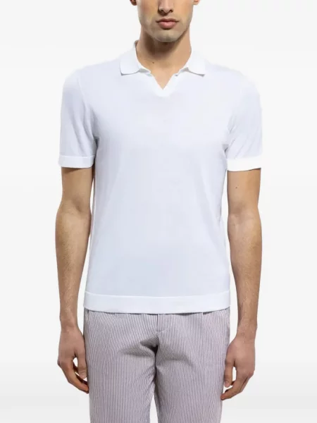 Scurt tricou Drumohr alb