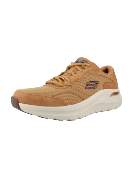 Sneakersy Skechers brązowe