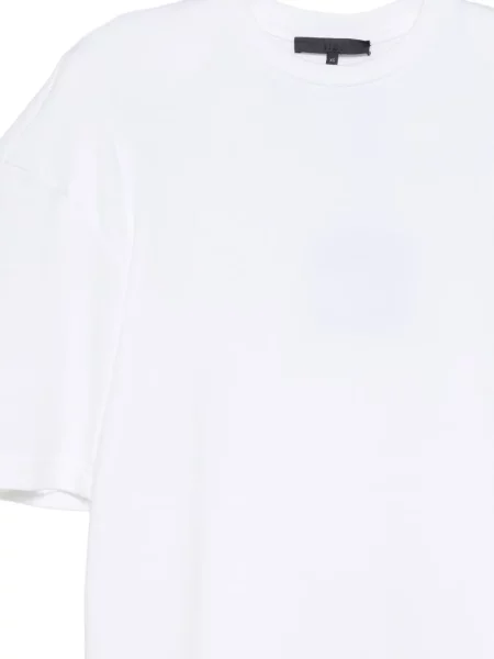 Tricou Tibi cu decolteu rotund alb
