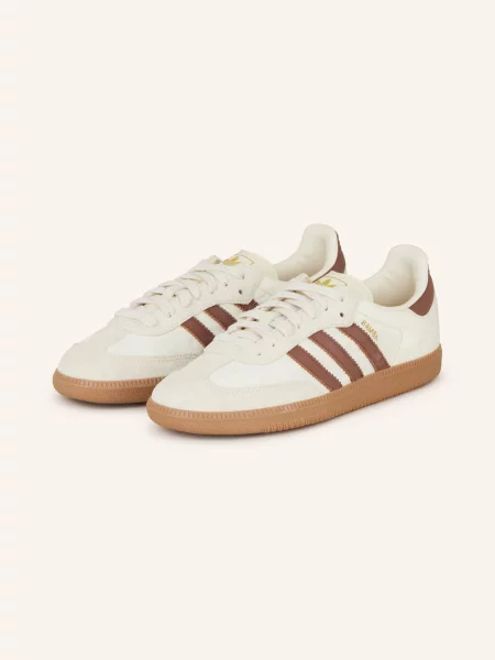 Sneakersy Adidas Originals zamszowe białe
