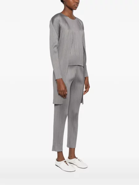 Cardigan Pleats Please Issey Miyake gri