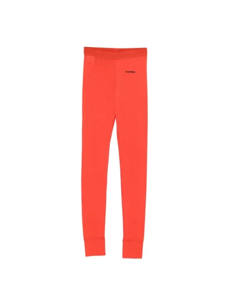 Spodnie Jil Sander czerwone
