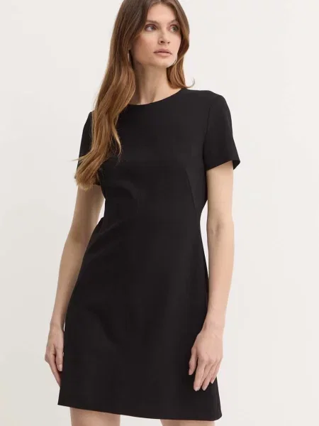 BOSS rochie mini evazati negru