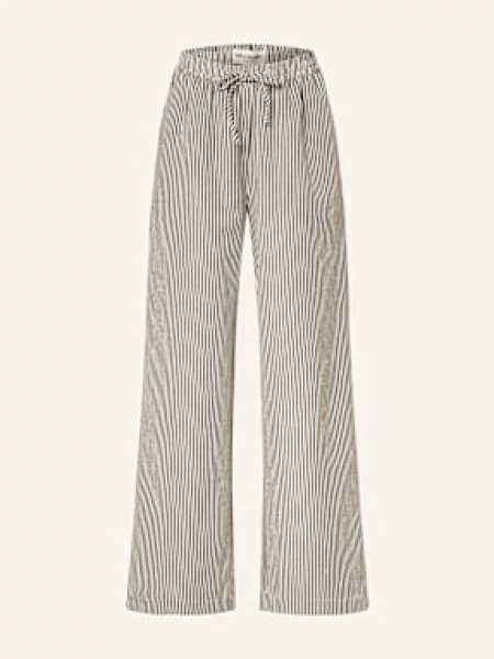 Lollys Laundry Spodnie Marlena schwarz czarne