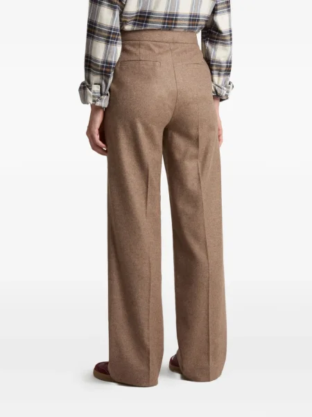 Pantaloni Woolrich de lână maro