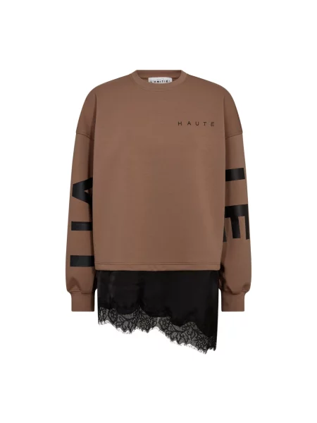 Bluza z kapturem Haute L'amitié z kapturem brązowa