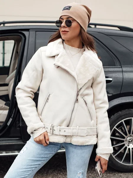 Geanta de piele Dstreet alb