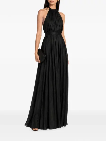 Rochie maxi Raquel Diniz cu gât halter negru