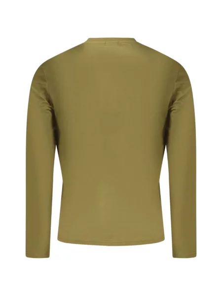 Lung tricou Napapijri cu autograf verde