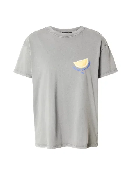 Tally Weijl Tricou albastru / galben / gri alb