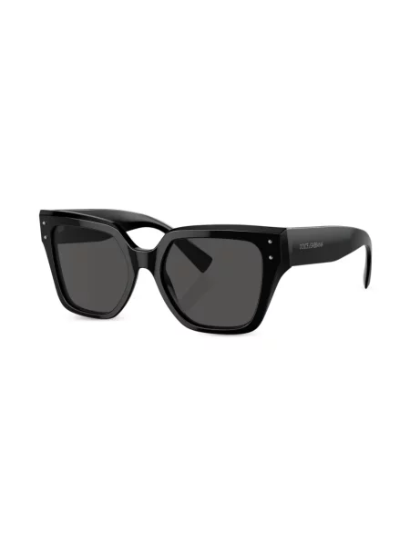 Przezroczyste okulary przeciwsłoneczne Dolce & Gabbana Eyewear czarne