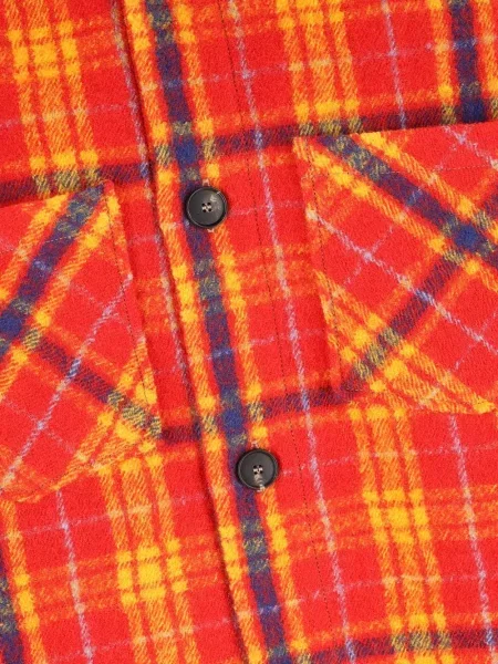 Vunena jakna Giada Benincasa karirana narančasta