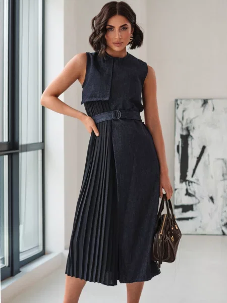 Сукні Dressa темно-синій бавовна/поліестер/еластан синя