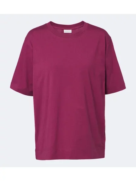 Tricou Dries Van Noten din jerseu roz