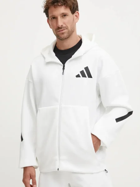 Pulover adidas ZNE s kapuco bela